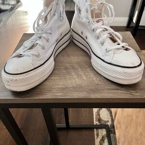 Converse White High-Top Sneakers
